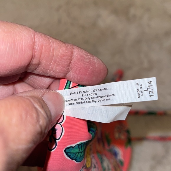 Vera Bradley Reversible String side Bikini Pant L (12-14) - Picture 12 of 14